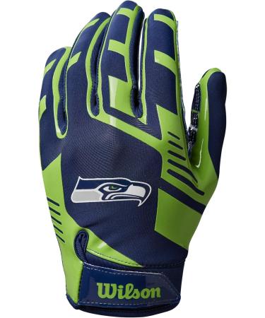 Buy Wilson NFL Stretch Fit Gloves Seattle Adult | International Shipping Available - Buy Online on GoSupps.com