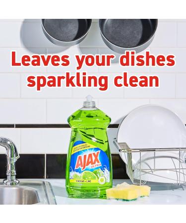 Ajax Ultra Liquid Dish Soap - Lime Scent + Vinegar 52 Fl Oz | International Shipping Available - Buy Online on GoSupps.com