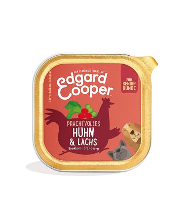 Edgard & Cooper wet feed for senior dogs (salmon & chicken 150 x 11) grain -free natural ingredients and fresh meat full of essential amino acids senior chicken/salmon 150 g (11 Pack) - Buy Online on GoSupps.com