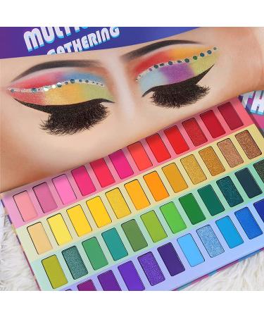 UCANBE 60-Color Eyeshadow Palette - Pro Matte, Shimmer, Metallic, Long-Lasting & Waterproof Rainbow Shades - Highly Pigmented Eye Shadow Set for Blendable Makeup Looks - Gift Kit Included - Buy Online on GoSupps.com