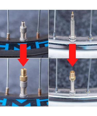 3 Pack Bicycle Valve Adapter for Dunlop & Sklaverand to Schrader | Presta Converter | DV + SV to AV | Wheel Valve Adapters - Buy Online on GoSupps.com
