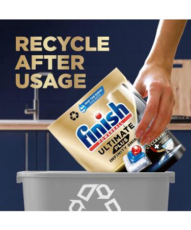 Finish Ultimate Infinity Shine Plus 73 Dishwasher Tablets and Andrex Pure Care Washlets x 12 - Home Essentials Bundle Pack of 73+ Andrex Pure Care Washlets - Buy Online on GoSupps.com