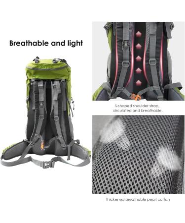 WintMing 75L Waterproof Hiking Backpack with Rain Cover - Olive Green | Men's & Women's Camping Backpack - Shoes Warehouse Included - Buy Online on GoSupps.com
