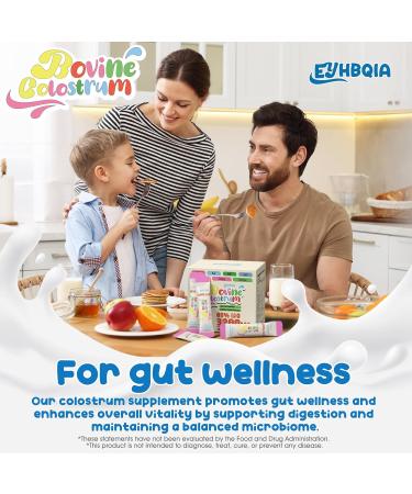 Colostrum Supplement Powder - Grass Fed Bovine Colostrum with 60% IgG Hyaluronic Acid Zinc & Biotin | Supports Gut Health Immune System Beauty & Hair Growth | Unflavored 50 Servings Packets Unflavored 5.64 Ounce (Pack  - Buy Online on GoSupps.com