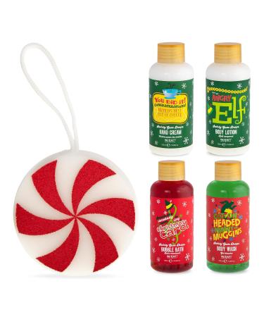 MAD Beauty Warner Bros Elf Gimbels Bath & Body Set - Travel Size Body Wash Bubble Bath Lotion & Hand Cream - Swirly Gum Drop Scented Gift Set - Buy Online on GoSupps.com