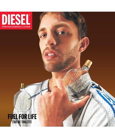 Diesel Fuel For Life Eau de Toilette for Men Woody and Ambery Scent With Notes of Anise & Lavender 1.7 Fl. Oz. - Buy Online on GoSupps.com