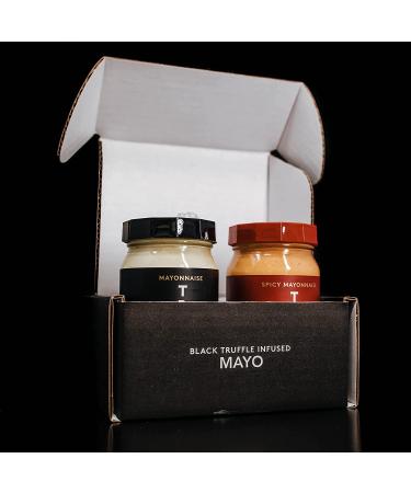 TRUFF Mayo Gourmet Black Truffle Mayonnaise Bundle - Original & Spicy Flavors | Organic Eggs, Sunflower Oil, Non-GMO, Gluten-Free | Savory Spread for Salads | Premium Box Included - Buy Online on GoSupps.com