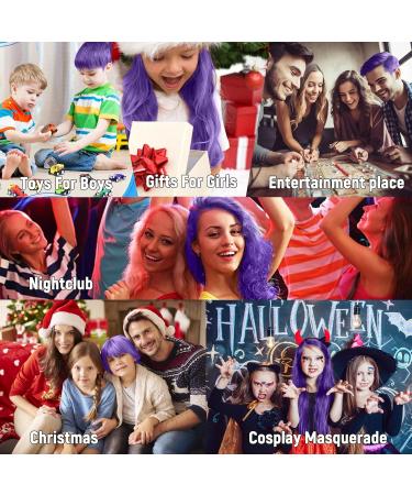 Lonstin Purple Temporary Hair Color Wax - Wash Out Dye for Men & Women | Perfect for Christmas Halloween & Role Playing - Buy Online on GoSupps.com