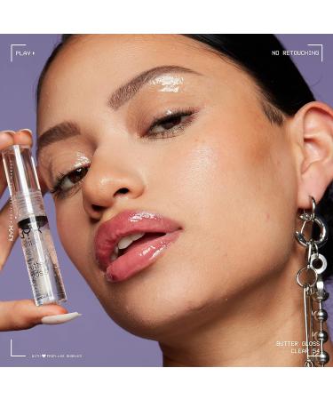 NYX Butter Gloss Sugar Glass (Clear) - Non-Sticky Lip Gloss Set of 3 - Buy Online on GoSupps.com