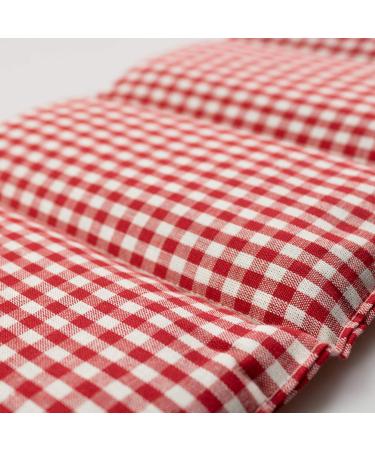 Buy Rapeseed Pillow 75x20cm - Large 8-Chamber Heat Pad | Red-White Grain Pillow for Relaxation & Relief - Buy Online on GoSupps.com