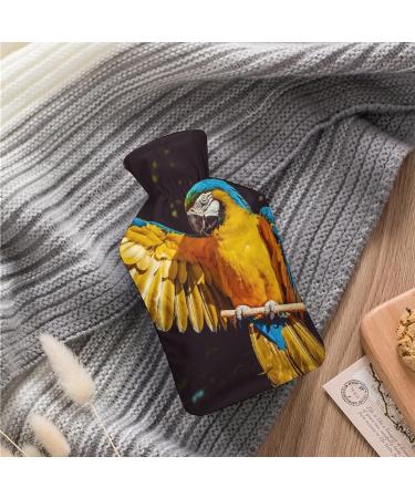 Parrot Hot Water Bottle with Plush Cover - Hand Warmer for Adults & Children (26.5x15.3 cm) - International Shipping Available - Buy Online on GoSupps.com