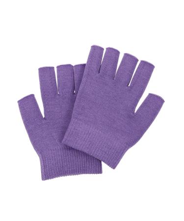 minkissy 1 Pair Gel Moisturizing Gloves Knitted Typing Gloves Fingerless Moisturizing Gloves Overnight Moisturizing Gloves Winter Gloves Men Silk Spa Moisturizing Socks Purple Dipping Miss