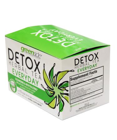 Greenside Detox Herbal Tea Single Serve Cups - 10 Cleansing & Revitalizing Cups for Daily Wellness - 3g Each - Buy Online on GoSupps.com