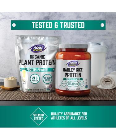 Now Sports Barley Rice Protein Powder Unflavored Highly Sustainable 10 Grams Protein 1.5 lbs. Unflavored 1.5 Pound (Pack of 1) - Buy Online on GoSupps.com