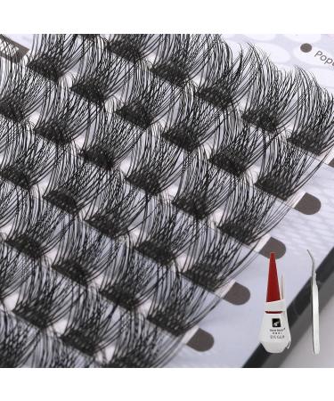 Cluster Lashes Natural Individual Eyelash Extensions Kit | 48 Pieces Faux Mink DIY Eyelashes with Glue and Tweezer | 0.07 C 10mm | False Lashes Ribbons Cluster - Buy Online on GoSupps.com