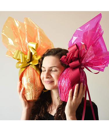Easter Pink Cellophane Wrap Roll  Translucent Pink Cellophane Wrapping Paper  16 Inch Width x 100 Ft Long Colored Cellophane Rolls for Gift Baskets  DIY Arts Crafts Decoration and More - Buy Online on GoSupps.com