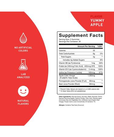 Purefinity Apple Cider Vinegar Gummies - Raw  Natural  Unfiltered ACV from The Mother - Gummy Alternative to Apple Cider Vinegar Capsules  Pills  Tablets - Detox  Cleanse & Immunity. - Buy Online on GoSupps.com