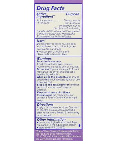 Boiron Arnica Ointment 1 oz - Natural Pain Relief for Bruises and Swelling - Buy Online on GoSupps.com