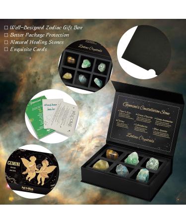Buy Aovila Twins Crystals - Zodiac Sign Birth Stones & Horoscope Box Set | Medicinal Crystals for Astrology Enthusiasts - Buy Online on GoSupps.com