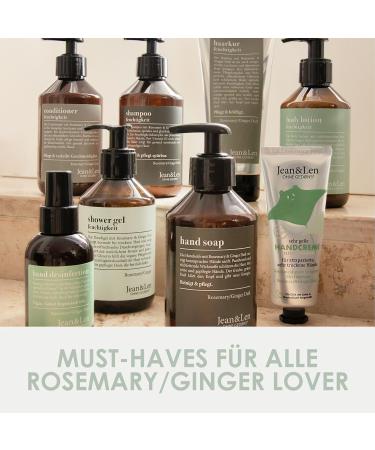 Jean & Len Rosemary & Ginger Shower Gel - 250ml | Moisturizing Shower Gel for Normal to Dry Skin - Buy Online on GoSupps.com