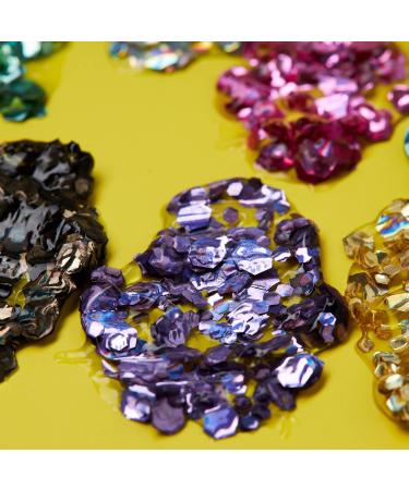 Moon Glitter Holographic Pink Chunky Glitter Gel - 12ml - For Face, Body, Hair & Nails - Buy Online on GoSupps.com