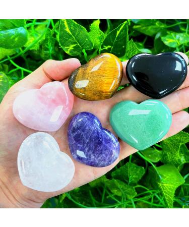 Xianvxi 45mm Large Amethyst Heart - Perfect Gift for Mom | Crystal Stones for Meditation Reiki & Energy Balancing | Valentines Day Gemstone - Buy Online on GoSupps.com