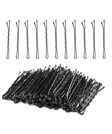 Bobby Pins,300 Pcs Black Hair Pins for Women Lady Girls Kids,Premium Wave Hairpins for All Hair Types(Black,2.2 Inch)