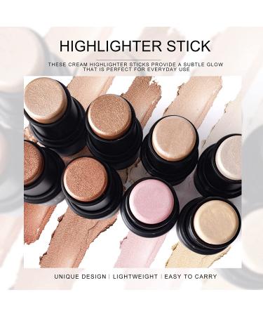 Ownest Highlighter Stick - Shimmer Cream Powder, Waterproof & Long-Lasting - 2 Colors, Self-Sharpening Crayon Stick - Buy Online on GoSupps.com