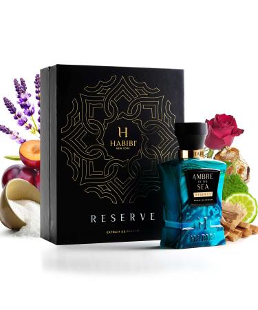 Ambre Of The Sea Extrait De Parfum 2.5oz Deluxe Parfum for Men and Women Long Lasting Unisex Women s Perfume with Bergamot Sea Salt All Day Evening Women and Men Cologne