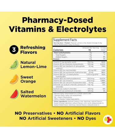 Banana Bag Oral Solution - Sweet Orange 30-Pack | Medbox Hydration Recovery Electrolyte & Vitamin Drink Mix | International Shipping Available - Buy Online on GoSupps.com