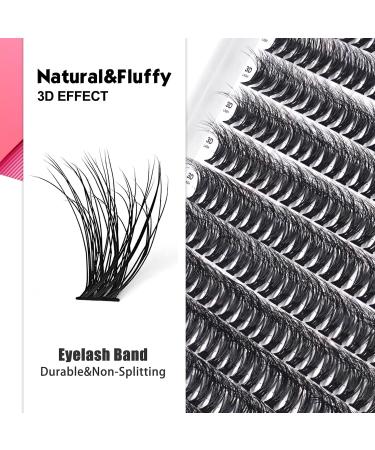 Buy Lashes Clusters 9-16mm C/D Curl Faux Mink - Soft Eyelash Extensions for DIY | Happy Heartbeat - Buy Online on GoSupps.com