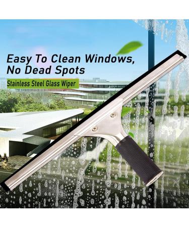 Window Cleaning Brush Equipment Water Fed Telescopic Brush/Brush and Squeegee/Extendable Water Fed Pole Set Scrubbing Brush 55cm Brush Head 8M/27FT - Buy Online on GoSupps.com