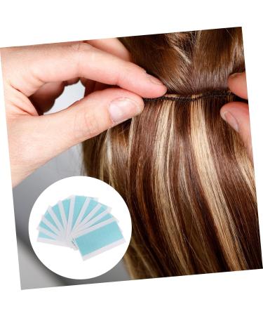 Ipetboom 10 Sheets film tape in extension replacement tape Headband double sided glue extend Wigs Supplies two sided pu adhesive tape Label Reissue block no trace extension belt - Buy Online on GoSupps.com