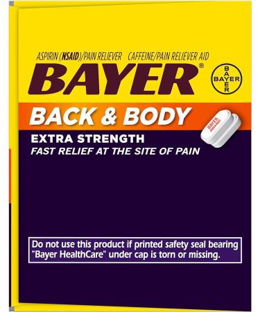 Bayer Aspirin 325mg Coated Tablets - 50 Count Pain Reliever with Lifesaving Benefits - Buy Online on GoSupps.com