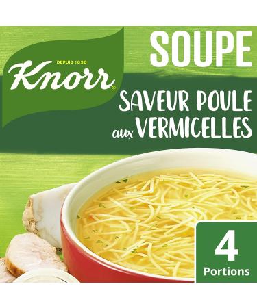 Knorr Dehydrated Chicken Soup with Vermicelli for 4 People (Pack of 13 Sachets) - Buy Online on GoSupps.com