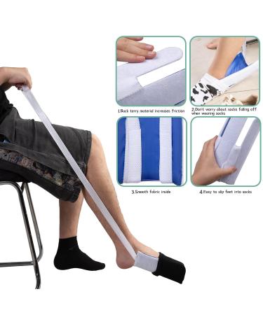 Elorgzem Sockenan - Educational Dressing Aid for Socks & Stockings | Perfect for Seniors Pregnant Women & Those with Limited Mobility - Buy Online on GoSupps.com