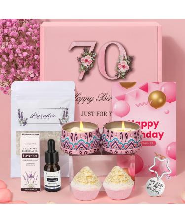 70th Birthday Gifts for Women Pamper Birthday Gifts Sets Hamper for Women Mum Mother Friend Sister Wife Her Self Care Relaxation Spa Relax Bath Gift Birthday Presents for Women