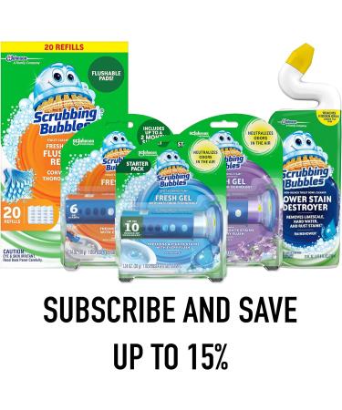 Scrubbing Bubbles Multi-Surface Bathroom Cleaner Concentrate - 2.9 oz Refill Bottles (Pack of 1) - Effective Convenient & Eco-Friendly Cleaning Solution for a Sparkling Bathroom - Buy Online on GoSupps.com