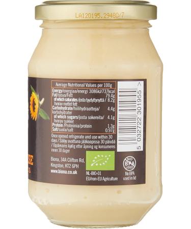 Biona Organic Mayonnaise Free Range 230g - Buy Online on GoSupps.com