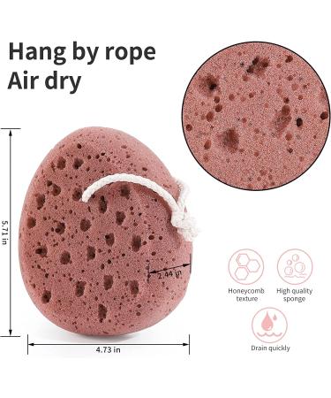 KECUCO 3 Pcs Bath Sponge Set - Large Shower Pouf for Exfoliating - Body Wash Loofah Scrubber for Men, Women, Teenagers - Buy Online on GoSupps.com