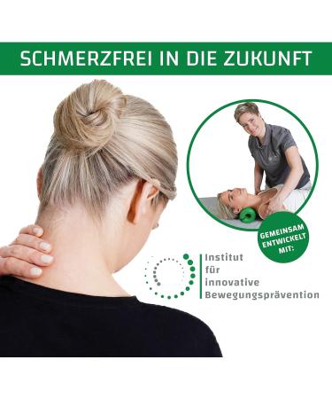 Neck Extensor Cushion - Neck Ex Massage Device for Pain Relief | Relief from Neck & Back Tension | Includes Exercise Book by German Physiotherapists (Green) - Buy Online on GoSupps.com