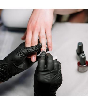 Meditrade 1284S Black Nitrile Examination Gloves - Size Small | Latex-Free & Powder-Free - Buy Online on GoSupps.com