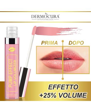 Dermocura Lip Volumizer with Chilli Pops - Long-lasting Nude Lip Gloss for Immediate Fuller Lips | International Shipping to Italy - Buy Online on GoSupps.com