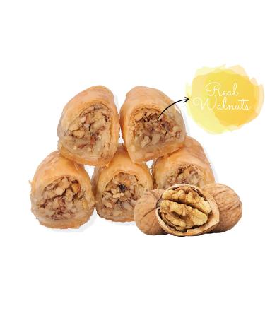 Luxury Baklava Bakery Desserts Gift Box - 300g (10.5oz) | Handcrafted Turkish Assortment with Wonderful Pistachios | 22 Pieces Bitesize Baclava Sweets for Thanksgiving & Christmas - Buy Online on GoSupps.com