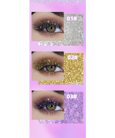  JUDEWY Colorful and glittery mascara shimmering mascara eyeshadow colored mascara silver diamond glitter mascara party makeup (03) - Buy Online on GoSupps.com