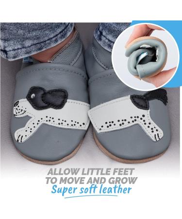 Soft Sole Leather Baby Shoes for Boys and Girls | Toddler Walking Shoes 0-6 Months - Harry - Buy Online on GoSupps.com