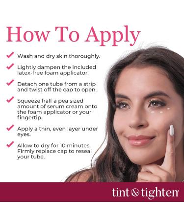 Tint and Tighten Color Smoothing Eye Cream | Anti-Aging for Under Eye Wrinkles Dark Circles & Puffiness Instant Eye Bag Remover Light-Medium - Buy Online on GoSupps.com