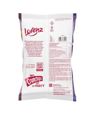 Lorenz Snack World Crunchips Lattice Chips Salted - Pack of 10 (150g Each) - Crispy Snacks for International Shipping - Buy Online on GoSupps.com