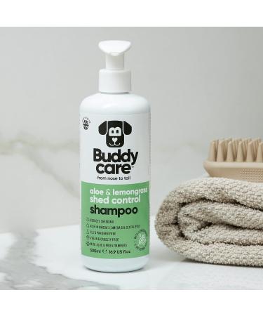 Buy BuddyCare Fell Care Shampoo for Dogs Aloe Vera & Pro-Vitamin B5 Hair Loss Control | 500ml x 3 International Shipping Available - Buy Online on GoSupps.com