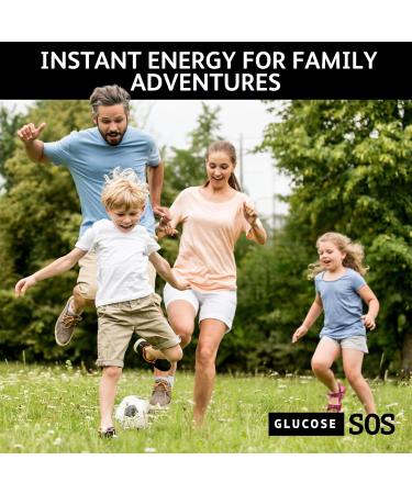 Glucose SOS Glucose Powder Packets with Natural Dextrose, Fast-Absorption That Instantly Dissolves in Your Mouth with No Water Needed, Sweet & Tangy 6 Servings 0.55 Ounce (Pack of 6) Sweet & Tangy - Buy Online on GoSupps.com